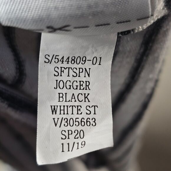 Gap Women’s XS Black & White Athletic‎ Jogger Sweatpants | Striped Drawstring - Picture 14 of 16